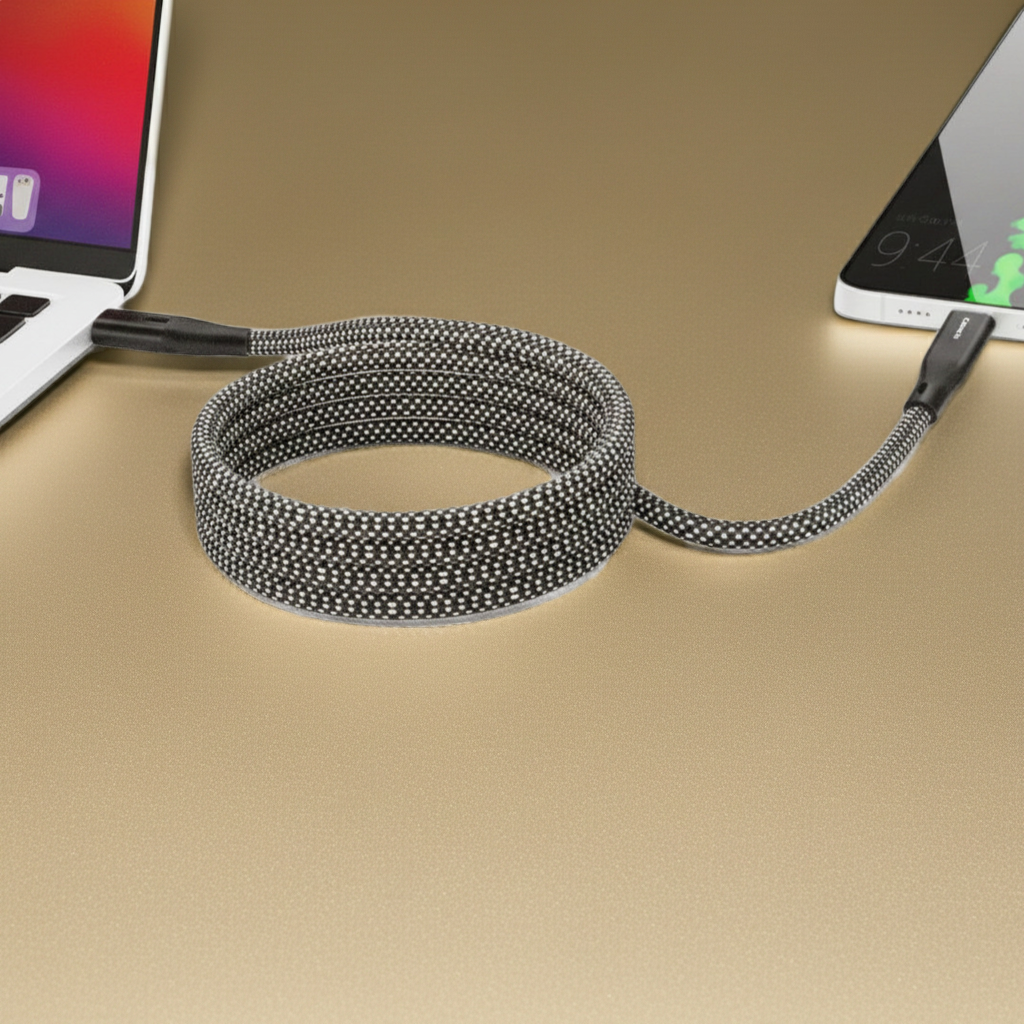 TOPIRO Magnetische USB-C naar USB-C Oplaadkabel (60W)| The online purchase – 1m – Knoopvrij & Snel
