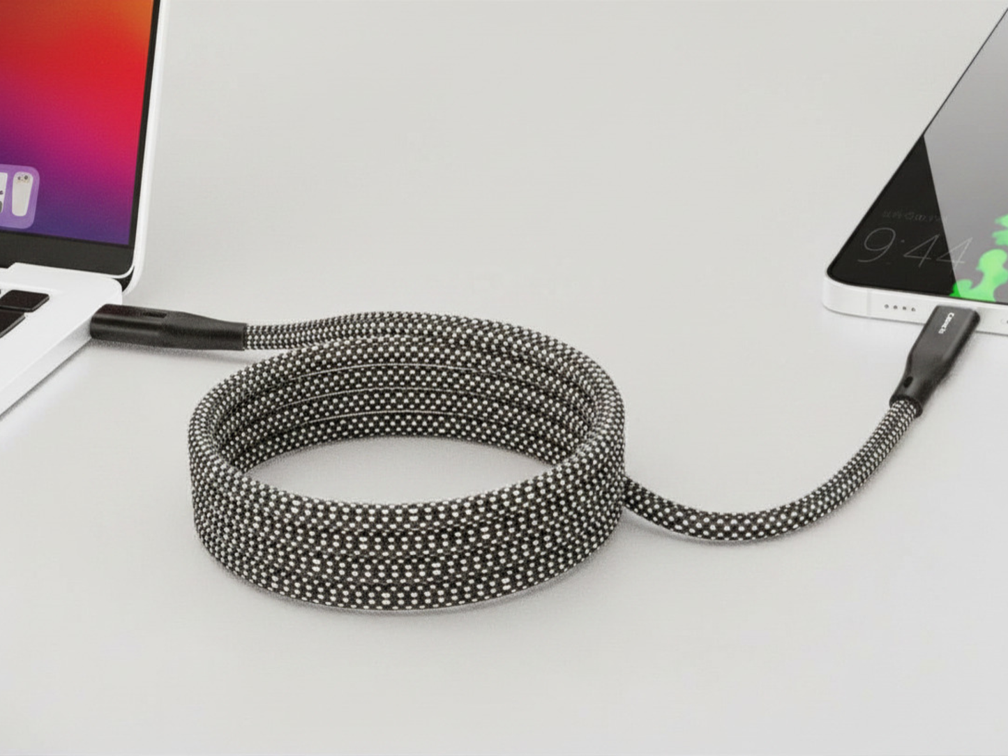 TOPIRO Magnetische USB-C naar USB-C Oplaadkabel (60W)| The online purchase – 1m – Knoopvrij & Snel